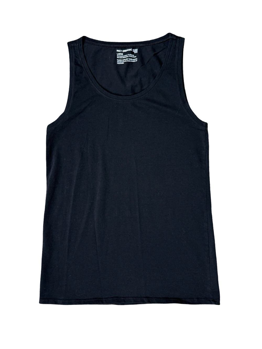 Pact Organic Cotton Luxury Stretch Black
Tank Top Size L Women’s - Picture 2 of 5